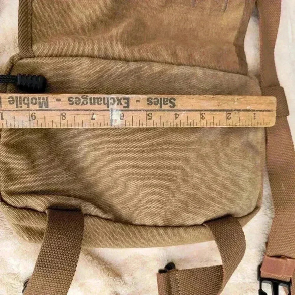 OneTigris Beige Canvas Tactical Dog  Harness Medium Brown Handled Vest Set Of 2 - Picture 6 of 6